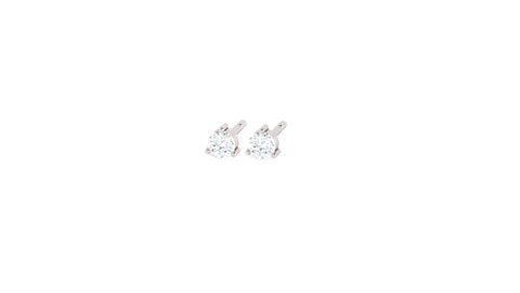 Petite Diamond Mini Studs in 14kt White Gold