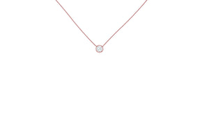 Petite Diamond Necklace in 14kt Rose Gold