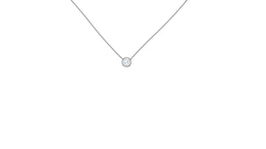 Petite Diamond Necklace in 14kt White Gold
