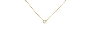 Petite Diamond Necklace in 14kt Yellow Gold