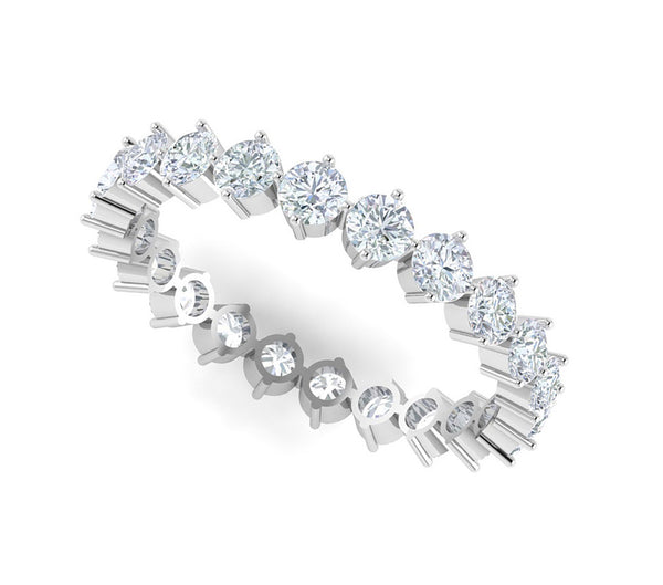 Modern Classic 1.60ct Round Brilliant Diamond Eternity Band in 14kt White Gold