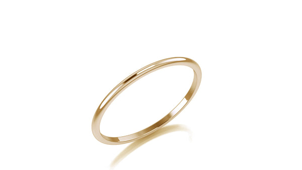 Thin Band Stacker Ring in 14kt Gold