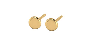 Thumbtack Studs in 14kt Yellow Gold